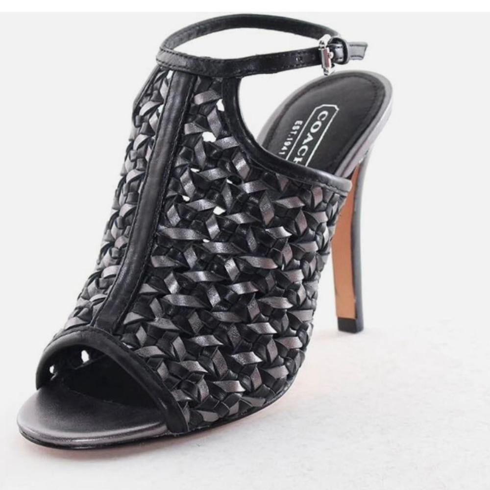 Coach Black Woven Sandals for Women
